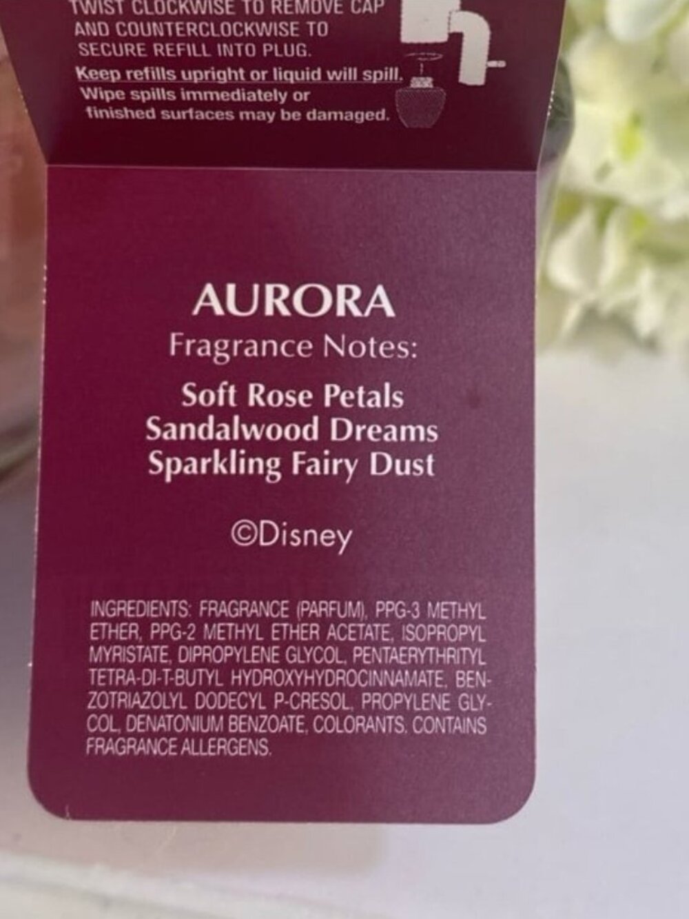 Bath & Body Works Limited Edition Princess  “Aurora” 2 New Wallflowers - Picture 2 of 4
